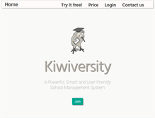 Tablet Screenshot of kiwiversity.com